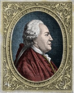 Portret Franza-Antona Mesmera (1734-1815) (Frederic Antoine Mesmer - Franz Anton Mesmer) Niemiecki lekarz, twórca teorii magnetyzmu zwierzęcego (mesmeryzmu). Grawerowanie barwne z XIX wieku. autorstwa Unknown artist