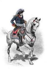 Portret Fryderyka II Pruskiego (1712-1786) zwanego Fryderykiem Wielkim. Rycina XIX wieku. . autorstwa Unknown artist