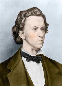 Portret Fryderyka Chopina (1810-1849), polskiego kompozytora. autorstwa Unknown artist