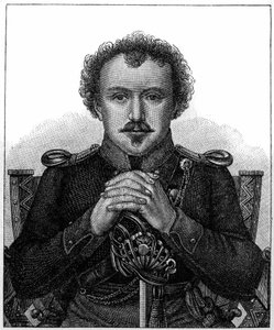 Portret Friedricha Heinricha Karla de la Motte, barona Fouque znanego jako La Motte-Fouque (1777-1843) niemieckiego pisarza romantycznego. autorstwa Unknown artist