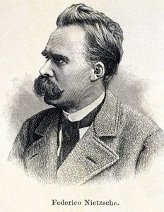 Portret Fryderyka Nietzschego (1833 - 1900) autorstwa Unknown artist