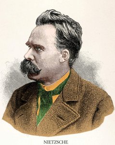 Portret Fryderyka Nietzschego (1844 - 1900). autorstwa Unknown artist