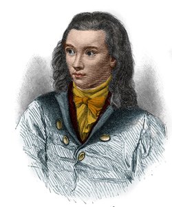 Portret Friedricha von Hardenberga, dit Novalis (1772-1801), niemieckiego poety ruchu romantycznego. autorstwa Unknown artist