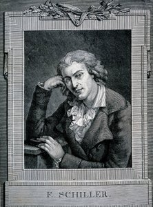Portret Friedricha von Schillera (1759 - 1805), niemieckiego poety i dramaturga. autorstwa Unknown artist