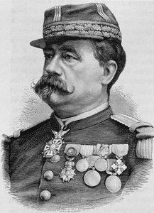 Portret generała Carré de Bellemarre. Rycina z końca XIX wieku w „Histoire de France” H. Martina. autorstwa Unknown artist