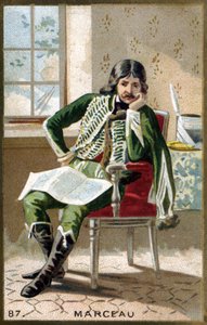 Portret generała Marceau (1769 - 1796). Chromolitografia z końca XIX wieku. autorstwa Unknown artist