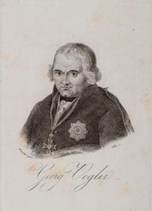 Portret Georga Josepha Voglera (opata Voglera) (rycina) autorstwa Unknown artist