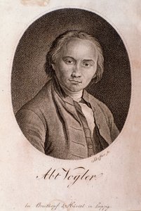 Portret Georga Josepha Voglera (opata Voglera) (rycina) autorstwa Unknown artist