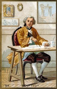 Portret sufletu Germaina (1713 - 1780), francuskiego architekta. Chromolitografia z końca XIX wieku. autorstwa Unknown artist