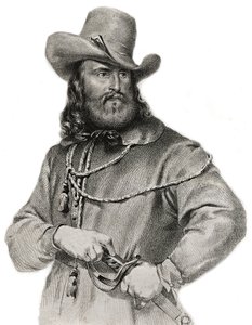 Portret Giuseppe Garibaldiego (1807-1882), generała, włoskiego patrioty i przywódcy autorstwa Unknown artist