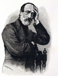 Portret Giuseppe Mazziniego (1805 - 1872), włoskiego patrioty i rewolucjonisty autorstwa Unknown artist