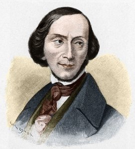 Portret Hansa Christiana Andersena (1805-1875), duńskiego pisarza. autorstwa Unknown artist