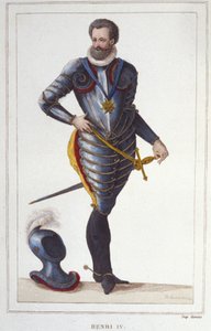 Portret Henryka IV (1553-1610), króla Francji Rycina z 1830 r autorstwa Unknown artist