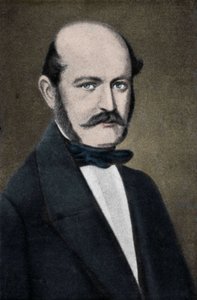 Portret Ignaza Filipa Semmelweisa (Semmelweisa), węgierskiego położnika (1818-1865). autorstwa Unknown artist