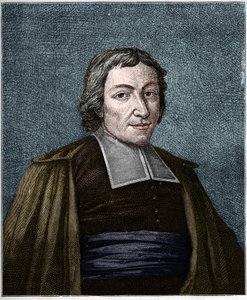 Portret Jeana Baptiste De La Salle (Jean-Baptiste) (1651-1719) Francuski zakonnik, założyciel zgromadzenia braci Szkół Chrześcijańskich. Rycina XIX wieku. autorstwa Unknown artist