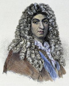 Portret Jean Baptiste Lully (Giovanni Battista Lulli) (1632-1687) - grawer autorstwa Unknown artist