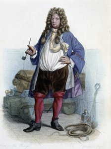 Portret Jeana Barta, francuskiego korsarza (1650-1702) - w „”Le Plutarque francais””, autorstwa Mennecheta autorstwa Unknown artist