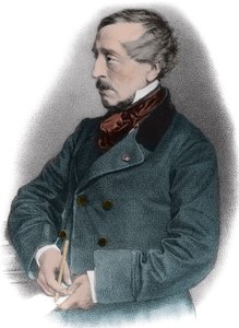 Portret Jeana Jacquesa (Jean-Jacques) Ampere (1800-1864) Francuski historyk - autorstwa Unknown artist
