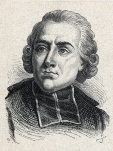 Portret Jean Sibrake (Jean-Sibrakes) (lub Siffrein) opactwa Maury (1746-1817), francuskiego kardynała i archeweka Paryża, członka francuskiej Akademii - Grawerowanie z 1889 r. autorstwa Unknown artist