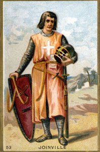 Portret Jean de Joinville (1225 - 1317) francuskiego felietonisty. Chromolitografia XIX wieku. autorstwa Unknown artist