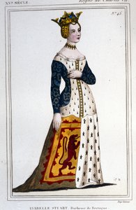 Portret Joanny - Isabelle Stuart (1426 - 1494/9), księżnej Bretanii. autorstwa Unknown artist
