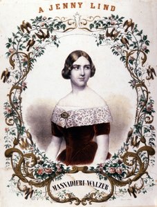 Portret Jenny Lind (1820-1887), szwedzkiej piosenkarki. autorstwa Unknown artist