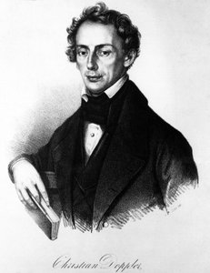 Portret Johanna Christiana Dopplera (1803-1853). Fizyk austriacki. autorstwa Unknown artist
