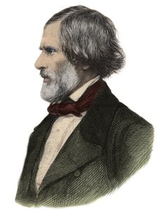 Portret Johna Gibsona (1790-1866), angielskiego rzeźbiarza - John Gibson, brytyjski rzeźbiarz autorstwa Unknown artist