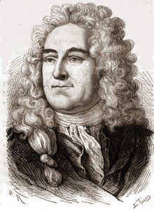 Portret Johna Law (1671-1729), Scottish Financial, który spowodował bankructwo w 1720 roku (zdarzenie Quincampoix Street) autorstwa Unknown artist