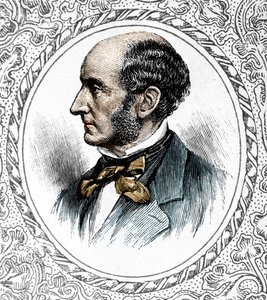 Portret Johna Stuarta Milla. brytyjski filozof i ekonomista 1806-1873 autorstwa Unknown artist