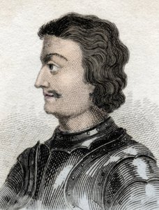 Portret Jana ze Szkocji lub Jana z Balliol (ok. 1248-ok. 1315), króla Szkocji. Rycina XIX wieku. autorstwa Unknown artist