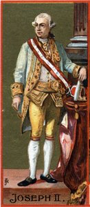 Portret Józefa II (1741-1790), arcyksięcia Austrii, cesarza (wybieranego, nie koronowanego) Świętego Cesarstwa (1765-1790). autorstwa Unknown artist