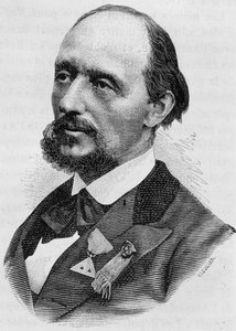 Portret Julesa Bergereta (1839 - 1905). Rycina z końca XIX wieku w „Histoire de France” H. Martina. autorstwa Unknown artist