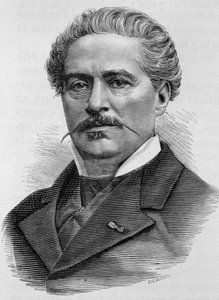 Portret Julesa Ducatela. Grawerowanie z XIX wieku. autorstwa Unknown artist