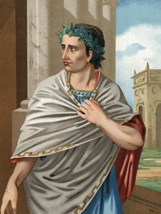 Portret Juliusza Cezara po łacinie Caius Julius Caesar Statesman and Roman General (Rzym, w. 101 do Id., 44 pne). Barcelona 1877. autorstwa Unknown artist