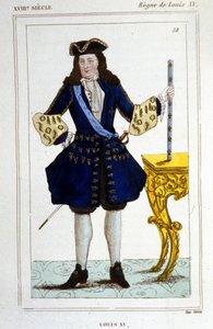 Portret króla Ludwika XV (1710 - 1774). autorstwa Unknown artist