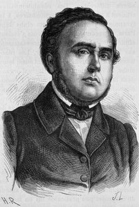 Portret Ledru-Rollina (1807 - 1874). Rycina z końca XIX wieku w „Histoire de France” H. Martina. autorstwa Unknown artist