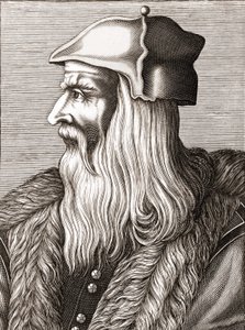 Portret Leonarda da Vinci (Leonardo da Vinci) (1452 - 1519). autorstwa Unknown artist
