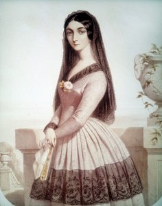 Portret Loli Montes ou Montez (lub Marii Dolores Gilbert) (1818-1861), ulubiony przez Ludwika I de Baviere autorstwa Unknown artist