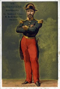 Portret Louis-Eugène Cavaignac (1802 - 1857), francuskiego generała i polityka. Chromolitografia z końca XIX wieku. autorstwa Unknown artist