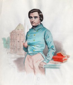 Portret Louisa Blanca (1811 - 1882), francuskiego polityka i historyka. Rycina XIX wieku. Prywatna kolekcja. autorstwa Unknown artist