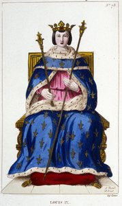 Portret Ludwika IX lub Świętego Ludwika (1214 - 1270). autorstwa Unknown artist
