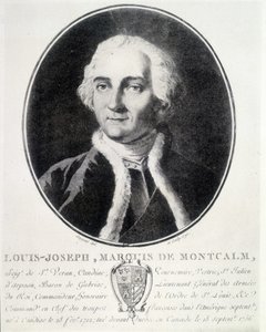 Portret Ludwika Józefa, markiza de Montcalm (1712-1759), francuskiego wojska. autorstwa Unknown artist