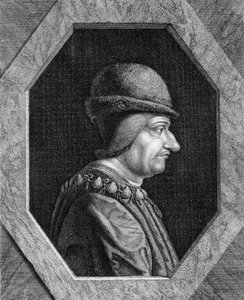 Portret Ludwika XI (1423 - 1483), króla Francji. autorstwa Unknown artist