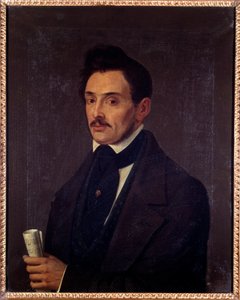 Portret basisty Luigiego Ghirelli (XIX w.) Anonimowy obraz. 19 wiek. Bolonia, miejskie muzyczne muzeum bibliograficzne. autorstwa Unknown artist