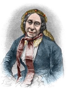 Portret Madame Desbordes Valmore (Marceline Felicite Josephine Desbordes-Valmore autorstwa Unknown artist