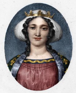 Portret Marguerite de Provence (1221 - 1295), królowej Francji. autorstwa Unknown artist