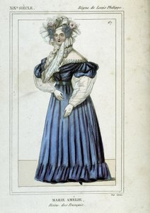 Portret Marie Amelie de Bourbon (1782 - 1866), królowej Francuzów, żony Ludwika Filipa I. autorstwa Unknown artist