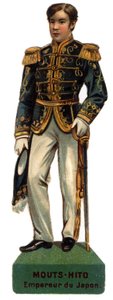 Portret Meiji Ten Dit Mutsuhito (Moutes może być jego hitem w prześcieradła autorstwa Unknown artist