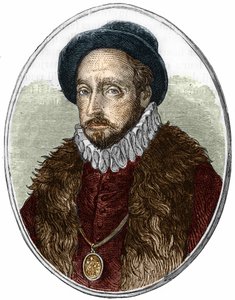 Portret Michela de Montaigne (1533-1592), francuskiego pisarza. autorstwa Unknown artist